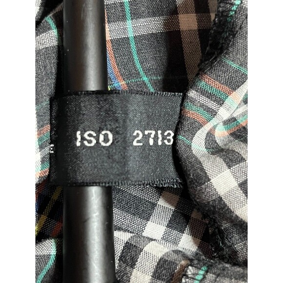 Black & Multicolored Lightweight Plaid LS Button Up Mens L 16-16.5 - Picture 7 of 7